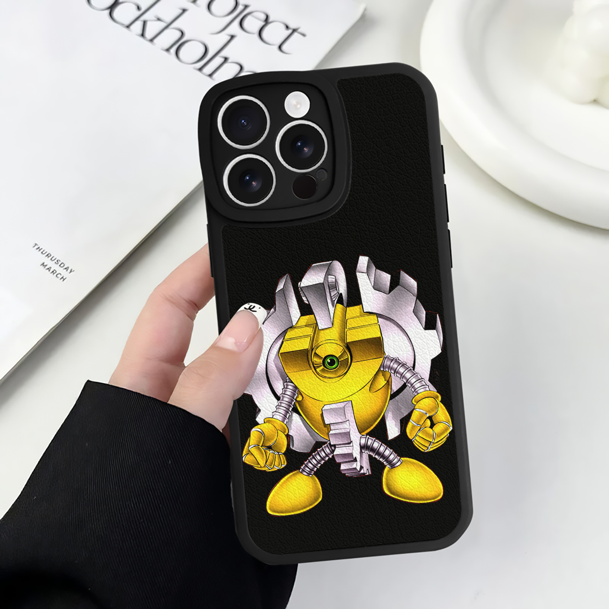 遊☆戯☆王 Yu-Gi-Oh! 【iPhone 16シリーズ対応】シリコンスマホケース（レザー調） 材質：シリコン